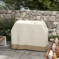 Outsunny 66W x 152Lcm PU Coated Protective Grill Cover - Beige(m-7)