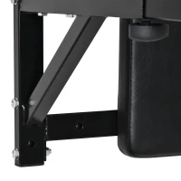HOMCOM Wall Mounted Dip Station Knee Leg Raise Chin Up Pull Up Rack Home Gym Fitness Exercise Workout Bars New(m-8)