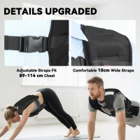 SPORTNOW Weighted Vest, 8 kg Weight Vest with Adjustable Straps, Reflective Strips, Black(m-5)