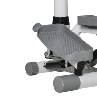 HOMCOM Stepper hometrainer voor thuis met LCD-scherm, instelbare snelheid, Metaal ABS, 55 x 53 x 118-128 cm(m-11)