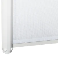 PawHut Retractable Stair Gate,  Dog Pet Barrier, for Doorway, Staircase, Hallway - White(m-7)