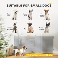 PawHut Retractable Stair Gate Extends Up to 180 cm Wide, Dog Gate for Doorways, Stairways, Hallways, Grey(m-9)