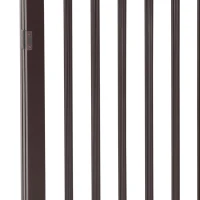 PawHut Cancellino Portatile da 3 Sezioni per Cani e Animali Domestici Divisorio di Sicurezza Pieghevole, 160x1.2x76 cm, Marrone(m-8)