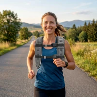 HOMCOM 8KG Weighted Vest, Running Weight Vest with Adjustable Strap, Convenient Pocket and Reflective Strips for Men and Women(m-2)