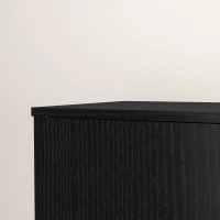 HOMCOM Coluna de Banheiro 6 Níveis, Móvel de Armazenamento Estreito, 2 Portas e 4 Prateleiras Ajustáveis, 40x35x180cm, Preto(m-10)