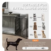 Dog Crate Furniture End Table w/ Plush Washable Cushion, Lockable Door, for Extra Large Dogs(m-4)