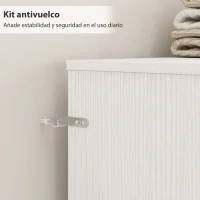 HOMCOM Cabecero de Cama 160 cm con Almacenaje Cabezal de Cama con 4 Compartimentos Abiertos para Dormitorio Blanco(m-5)