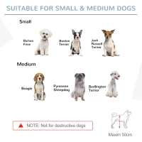 PawHut Wooden Dog Gate, Dog Fence Indoor, 80 cm Tall Freestanding Pet Gate for Small and Medium Dogs with 4 Panels, 2 Support Feet, White(m-8)