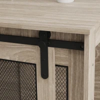 PawHut Dog Crate Furniture with Sliding Door for XL Dogs, Brown(m-9)