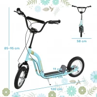 HOMCOM Teen Kids Stunt Scooter w(m-3)