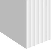 HOMCOM Set van 2 wandgemonteerde nachtkastjes met 2 laden, 40 x 35 x 17 cm, wit(m-12)