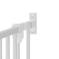 PawHut Barrera de seguridad de metal parque/recinto plegable y modular para perro y niño 10 paneles 61 x 75 cm blanco(m-7)