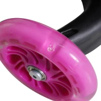 HOMCOM Adjustable Kids Toddler Scooter, with Removable Seat, Back Handle, Pink(m-9)