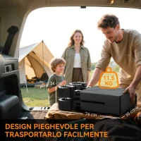 Outsunny Carrello da Giardino Carico max 70kg con Maniglia Telescopica, in Metallo e Tessuto Oxford, 108x55 cm, Grigio(m-7)