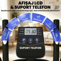 Bicicletă Eliptică SPORTNOW pentru Acasă, Silențioasă și Magnetică, Compatibilă cu Aplicații(m-6)