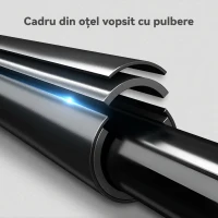 SPORTNOW Set 2 Bare pentru Dips Reglabile pe 4 Niveluri de Înălțime, cu Mânere Antialunecare, Oțel, 70x50x80-105 cm, Negru(m-7)