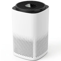 HOMCOM Purificador de Airecon Filtro HEPA hasta 27 m² Modo Sueño/Auto Control App y Voz Silencioso Temporizador Blanco(m-1)