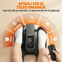 SPORTNOW Mini Bicicletă Eliptică de Birou, Manual/Automat, 12 Viteze Reglabile pentru Acasă(m-5)