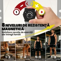 Bicicletă Eliptică SPORTNOW pentru Acasă, Silențioasă și Magnetică, Compatibilă cu Aplicații(m-5)