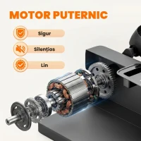 SPORTNOW Mini Bicicletă Eliptică de Birou, Manual/Automat, 12 Viteze Reglabile pentru Acasă(m-6)