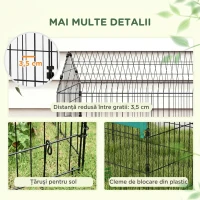 PawHut Cușcă pentru Iepuri de Exterior și Interior în Formă de Căsuță cu Acoperiș, 220x85x103cm, Verde(m-7)