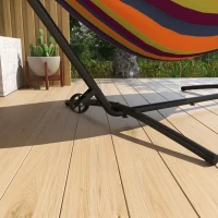 Outsunny Suport pentru hamac 9,5ft, Hamac portabil cu roti, Supor(m-7)