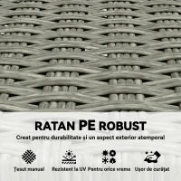 Outsunny Set de 2 Scaune de Grădină Pliabile din Lemn de Salcâm, Gri(m-5)