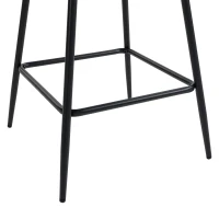 HOMCOM Bar Stools Set of 2, Swivel Counter Height Barstools with PU Leather, for Kitchen Island, Dining Room, Dark Brown(m-13)