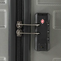 HOMCOM Kofferset, in elkaar opbergbare reiskoffers met TSA-slot en 360°-wielen, 20/24/28 inch, donkergrijs(m-10)