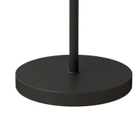 HOMCOM 42W LED vloerlamp dimbaar, 3 kleurtemperaturen, uplighter met verstelbare ringkop, zwart(m-11)