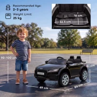 AIYAPLAY 12V Audi TT RS Licensed Electric Car, Electric Ride On Toy with Remote Control, Dual Motors, 4-Wheel Suspension, Black(m-3)