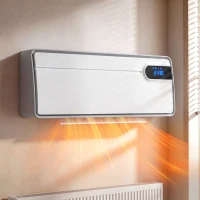 HOMCOM Chauffage Mural en Céramique Intelligent 2000 W, Wi-Fi, Compatible Alexa et Google Home, Oscillation, Blanc(m-2)
