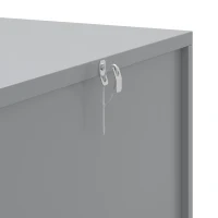 HOMCOM Keukenkast met 5 niveaus, opbergkast met verstelbare planken, voor woonkamer, keuken en voorraadkast, hout, grijs(m-12)