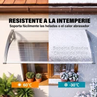 Outsunny Marquesinas Exterior para Puertas y Ventanas 110x60 cm(m-6)
