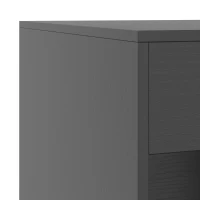 HOMCOM Meuble machine à laver, armoire machine a laver et sèche-linge avec 2 compartiments ouverts, 96 x 60 x 90,5 cm, noir(m-13)