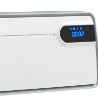 HOMCOM Slimme elektrische verwarming 2000 W, keramische wandheizlüfter met wifi-app, oscillatie, thermostaat, wit(m-11)