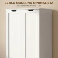 HOMCOM Armário Despenseiro de Cozinha com Prateleiras nas Portas e 2 Gavetas Móvel Auxiliar 58x38x120 cm Branco(m-6)