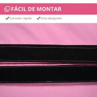 HOMCOM Colchoneta Pole Dance Plegable Portátil Alfombra de Pole Dance Ø150x5 cm para Casa Gimnasio Entrenamiento Danza Rosa(m-5)