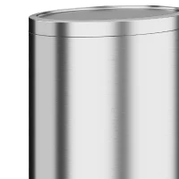 HOMCOM Pedaalemmer met soft-close deksel en uitneembare binnenemmer, 30L, zilver(m-10)