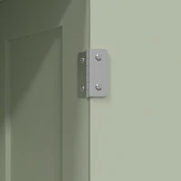 HOMCOM 185 cm Tall Bathroom Cabinet with Arched Doors - Light Green(m-10)