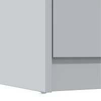 HOMCOM Keukenkast met 5 niveaus, opbergkast met verstelbare planken, voor woonkamer, keuken en voorraadkast, hout, grijs(m-13)