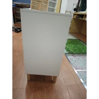 HOMCOM Under Sink Bathroom Cabinet Adjustable Shelf Under Sink Cabinet 2 Louvered Doors, White(m-14)