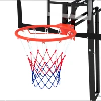 SPORTNOW Basketball Hoop Outdoor, 8-10ft Height Adjustable Basketball Hoop, Shock Absorbent Rim, Fillable Base, Youth and Adult(m-10)