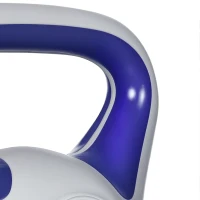 SPORTNOW Kettlebell, 6kg Kettle Bells with Handle for Home Gym Weight Lifting and Strength Training, Purple and Grey(m-9)