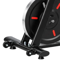SPORTNOW Verstelbare hometrainer met magnetische weerstand, app-functie, verstelbaar zadel, lcd-monitor en telefoonhouder(m-13)