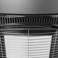 Outsunny Gas terrasverwarmer 1,5-4,2 kW inklapbaar met wielen, hoes, 3 warmtestanden en slang(m-11)