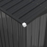 Outsunny 12 x 8 ft Garden Shed, Outdoor Storage Shed with 4 Vents and Lockable Double Doors, Dark Grey(m-13)