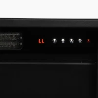 HOMCOM Elektrische haard met schouw en plank, 1800 W, vrijstaand, met instelbaar vlameffect en afstandsbediening(m-11)