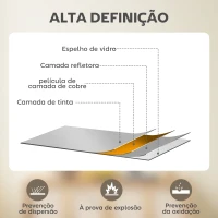HOMCOM Espelho de Parede Redondo Ø61 cm para Casa de Banho com Moldura em Alumínio, Dourado, para Sala de Estar, Quarto e Corredor(m-5)