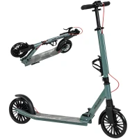 SPORTNOW Monopattino Pieghevole con Manubrio Regolabile in Altezza per Adulti, Argento(m-11)